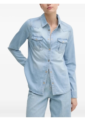 Gaudi chest-pocket shirt - Blue