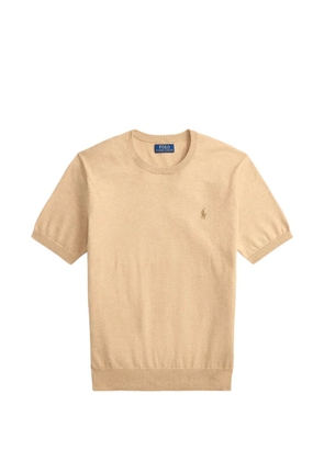 Polo Ralph Lauren logo-embroidered T-shirt - Neutrals