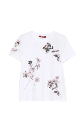 Max Mara floral print T-shirt - White