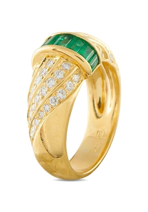 LB Exclusive diamond and emerald ring - Gold