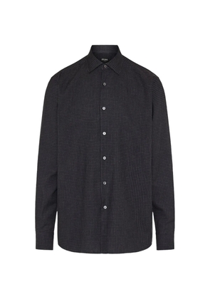 Zegna check shirt - Black