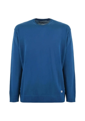 C.P. Company logo knit sweater - Blue
