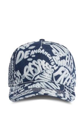 DSQUARED2 Rebel Hibiscus baseball cap - Blue