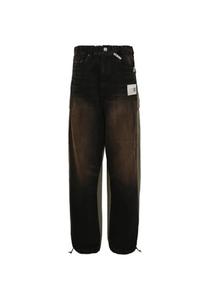 Maison MIHARA YASUHIRO elasticated-waistband cargo pants - Black