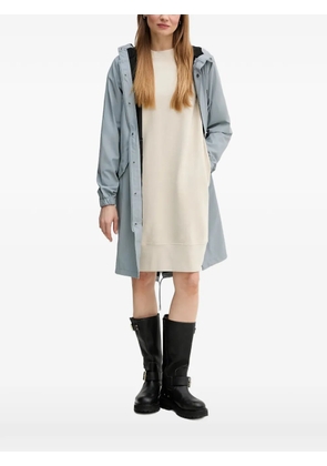 Rains Fishtail flap-pockets coat - Blue