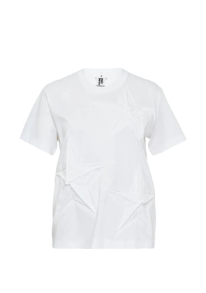 Noir Kei Ninomiya x Comme Des Garçons star-detail T-shirt - White