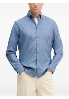 Hackett button-fastening logo-embroidered shirt - Blue