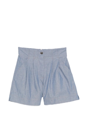 Moncler Grenoble high-waist chino shorts - Blue