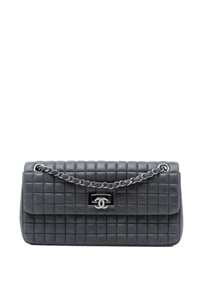 CHANEL Pre-Owned 2014-2015 Chocolate Bar Iridescent Calfskin Bubble Flap shoulder bag - Grey