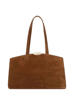 Benedetta Bruzziches Serena suede tote bag - Brown