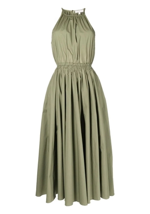 Michael Michael Kors gathered halterneck midi-dress - Green