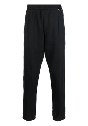 Low Brand straight-leg linen trousers - Black