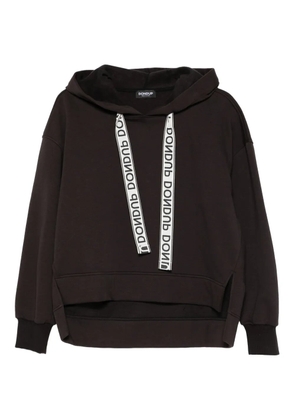 DONDUP logo-tape hoodie - Black