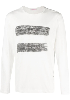 Orlebar Brown chain-stitch linen T-shirt - White