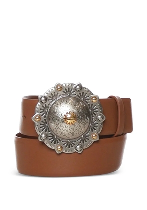 PINKO embellished leather belt - Brown