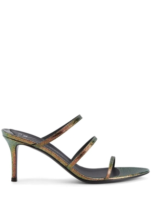 Giuseppe Zanotti Alimha 70mm leather sandals - Green