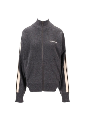 Palm Angels logo stripe track jacket - Grey