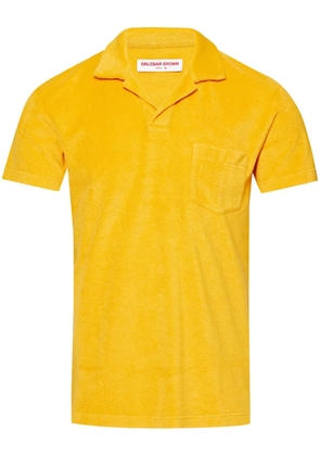 Orlebar Brown terry-cloth polo shirt - Orange