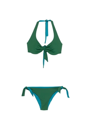 Fisico tie-detail bikini - Green