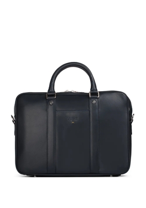 Doucal's top-handle leather briefcase - Blue