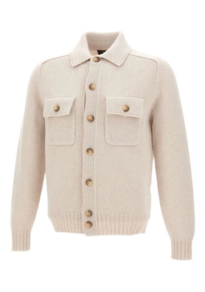 Gran Sasso buttoned-up patch-pocket jacket - Neutrals