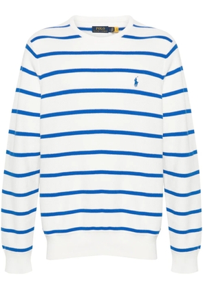 Polo Ralph Lauren Polo Pony striped jumper - White