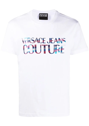 Versace Jeans Couture rainbow logo printed T-shirt - White