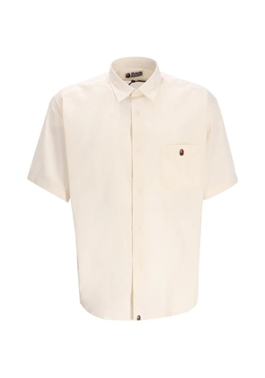 A BATHING APE® logo-print shirt - Neutrals