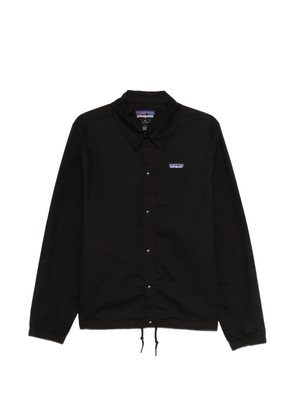 Patagonia logo-patch overshirt - Black