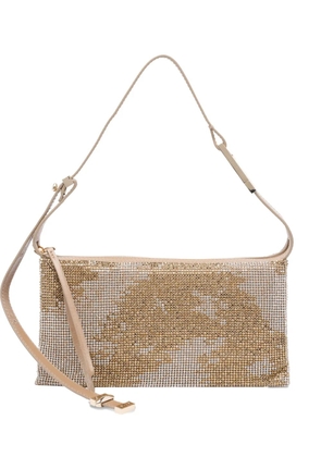 Benedetta Bruzziches crystal-embellished shoulder bag - Brown