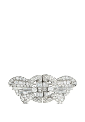 LB Exclusive diamond embellished brooch - Silver