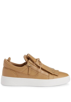 Giuseppe Zanotti GZ94 low-top leather sneakers - Brown
