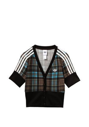 adidas stripes check shirt - Brown