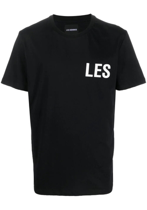 LES HOMMES logo-print short-sleeve T-shirt - Black