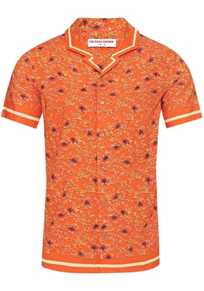 Orlebar Brown printed shirt - Orange