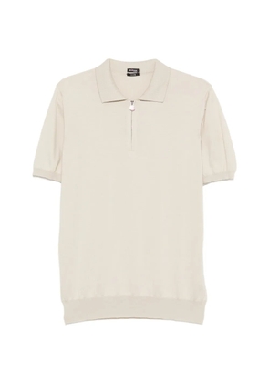 Kiton zip-up polo shirt - Neutrals