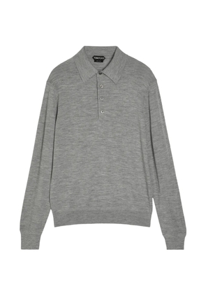 TOM FORD button polo shirt - Grey