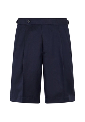 slowear button pleated shorts - Blue