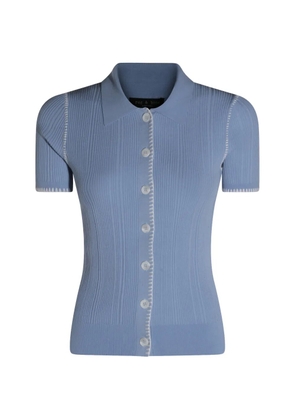 rag & bone button ribbed knitwear - Blue