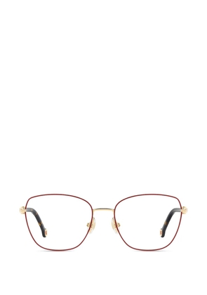 Carolina Herrera logo-detail glasses - Red