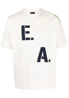 Emporio Armani logo-print cotton T-shirt - White