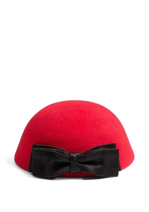 Valentino Garavani VLogo Signature bow-detail hat - Red