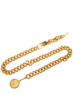 CHANEL Pre-Owned 20th Century Gold Plated CC Medallion Chain belt