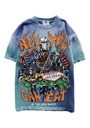 Warren Lotas novelty print T-shirt - Blue