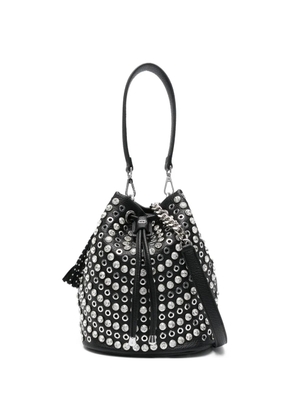 La Carrie embellished tassel bucket bag - Black
