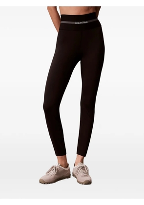 Calvin Klein Icon logo-waistband leggings - Black