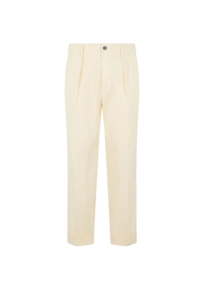 slowear pleated cuffed trousers - Neutrals
