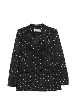 Elie Saab polka-dot double-breasted blazer - Black