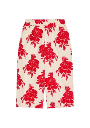 DRIES VAN NOTEN floral trousers - Neutrals