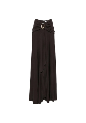 Christopher Esber draped maxi skirt - Brown